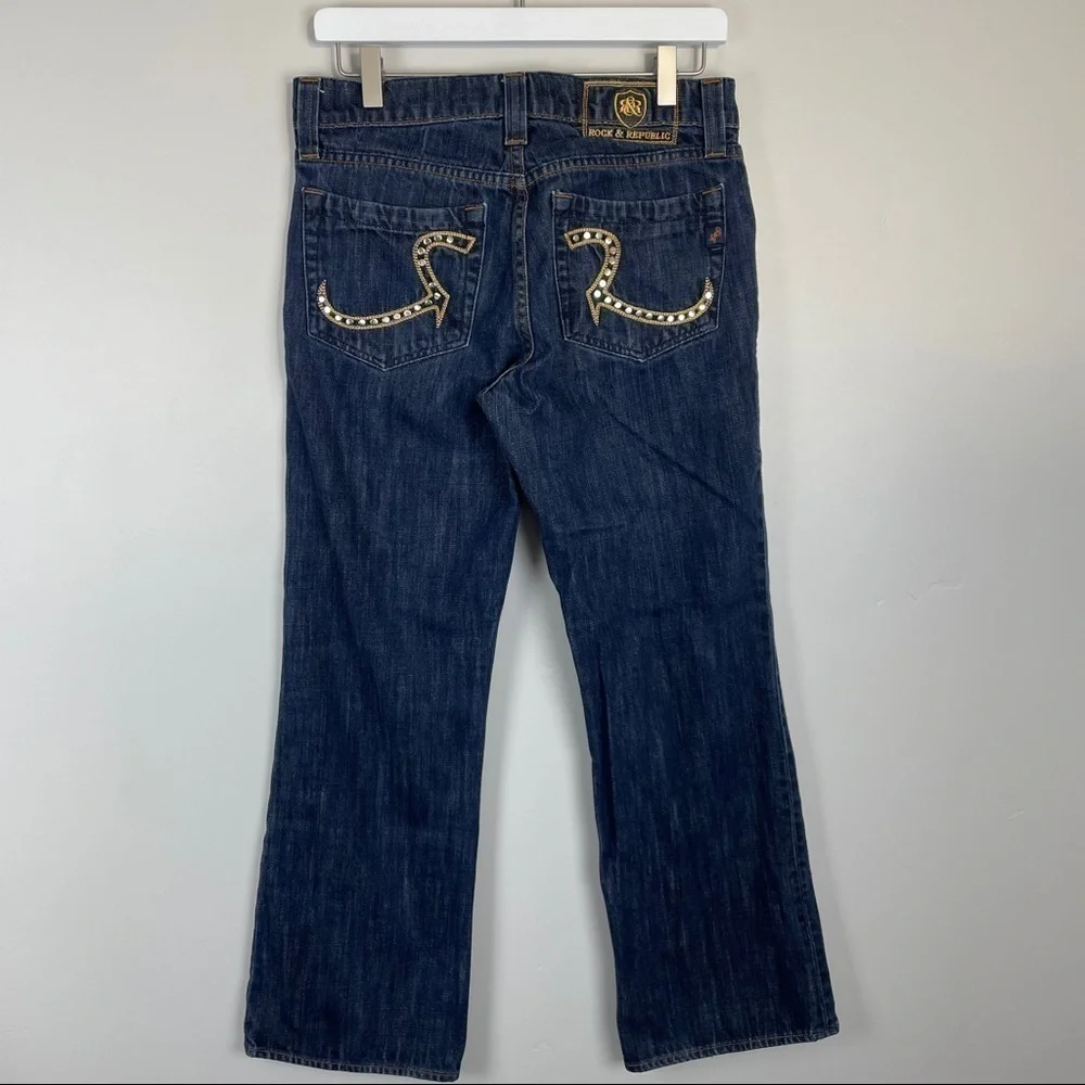 Rock & Republic Dark Wash Bootcut Jeans Size 30